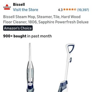 Bissell White and Blue Steam Mop